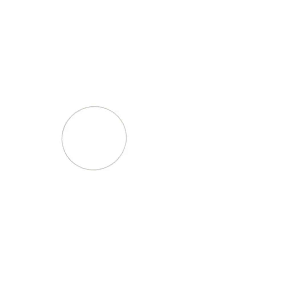 Metal Ring White, 15cm