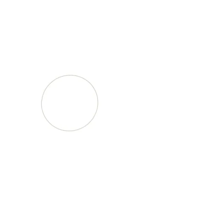 Metal Ring White, 18cm