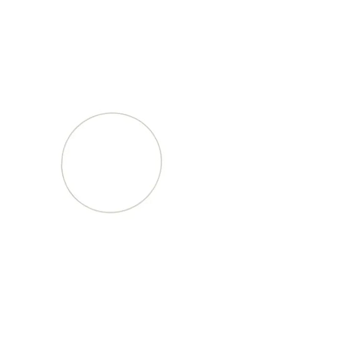 Metal Ring White, 20cm