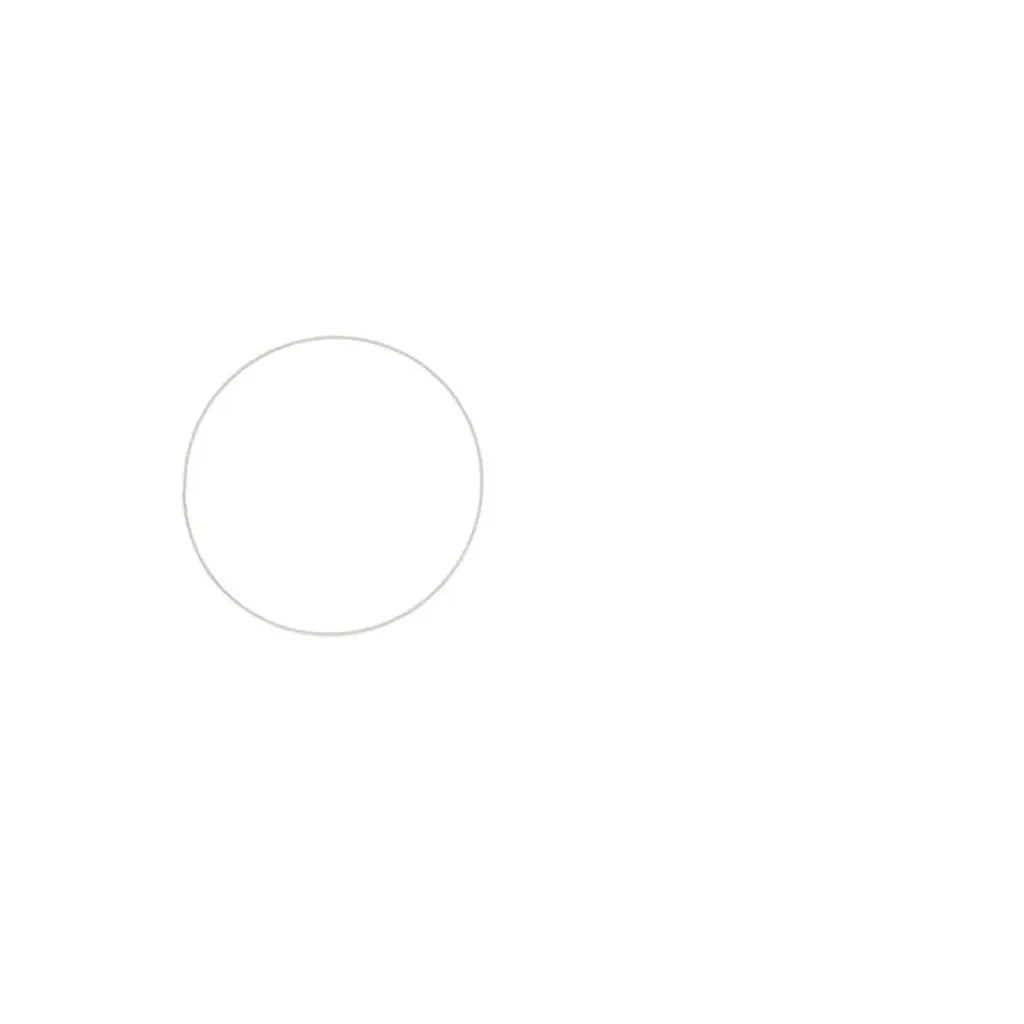 Metal Ring White, 20cm