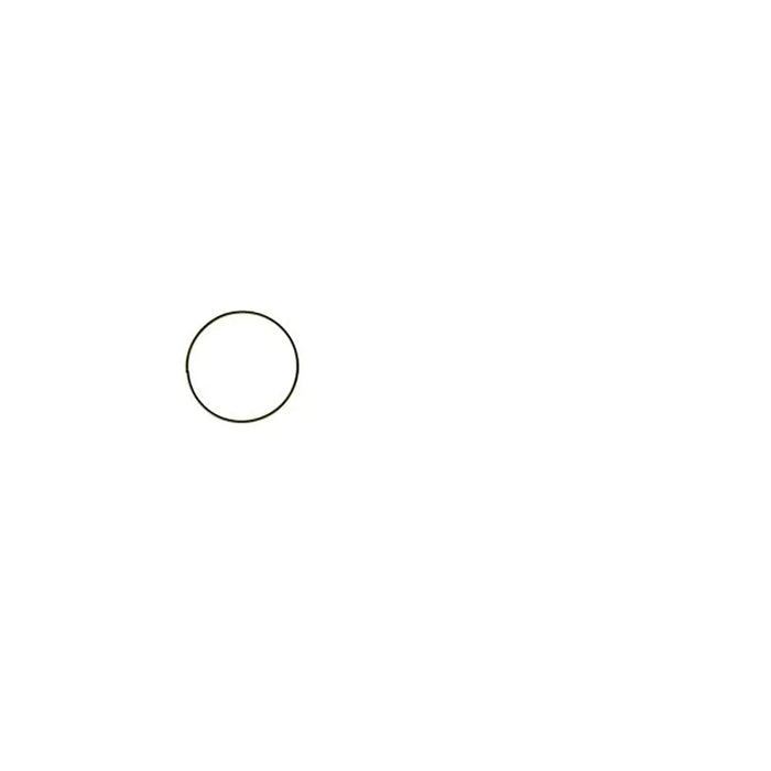 Metal Ring Black, 10cm