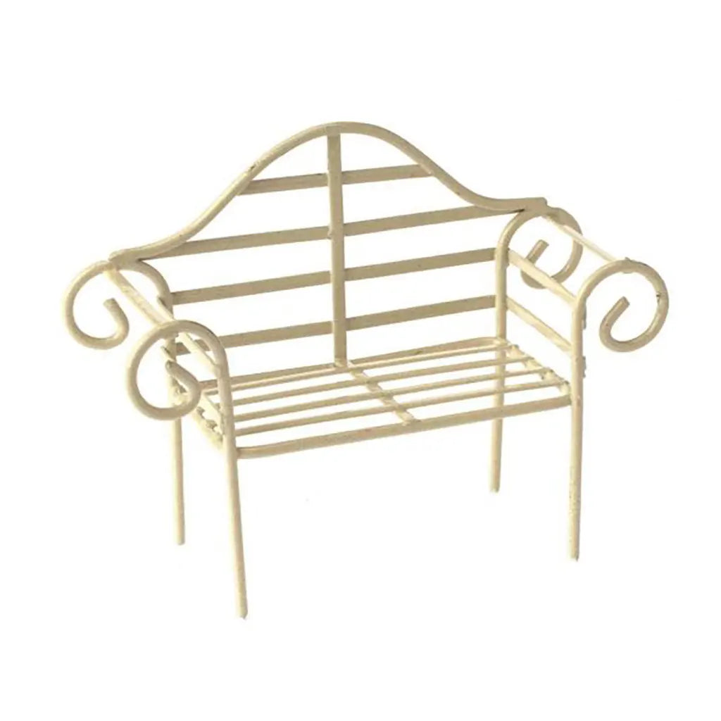 Mini-Gardening Garden Bench Cream 10x4x8.5cm