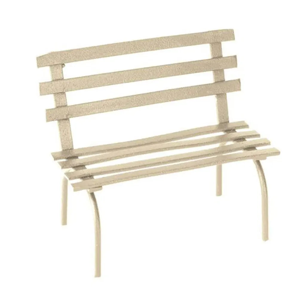 Mini-Gardening Garden Bench Cream 6.5x6x4cm