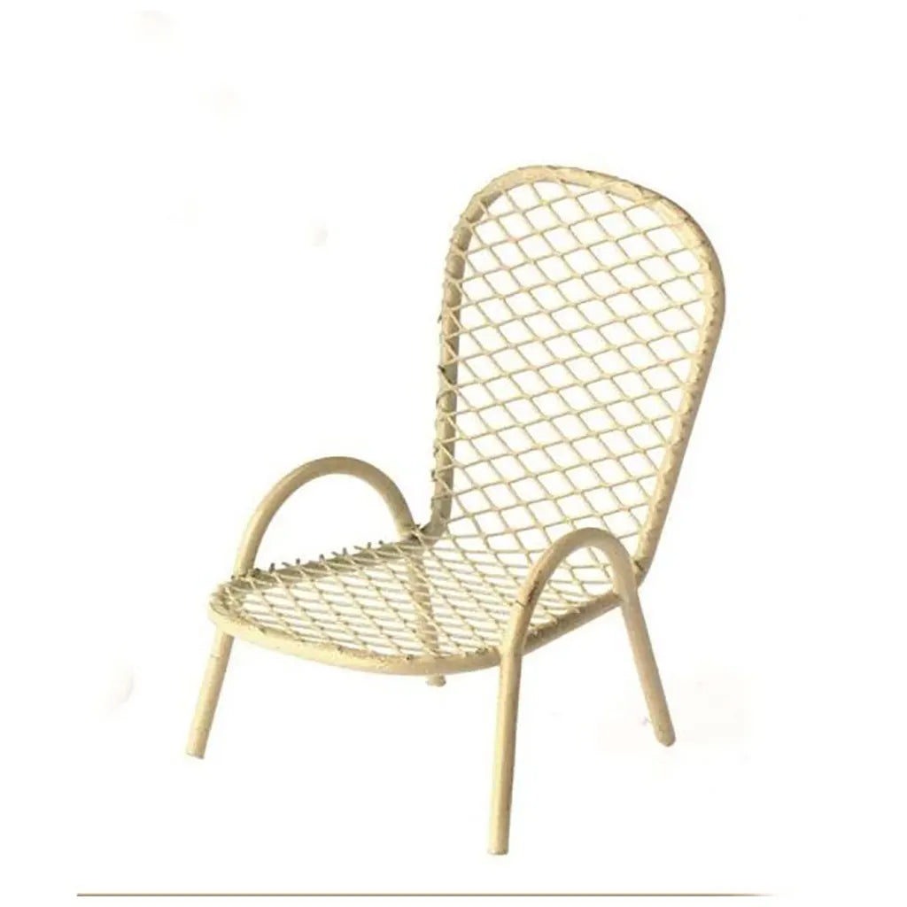Mini-Gardening Chair Cream 6x5x3.5cm