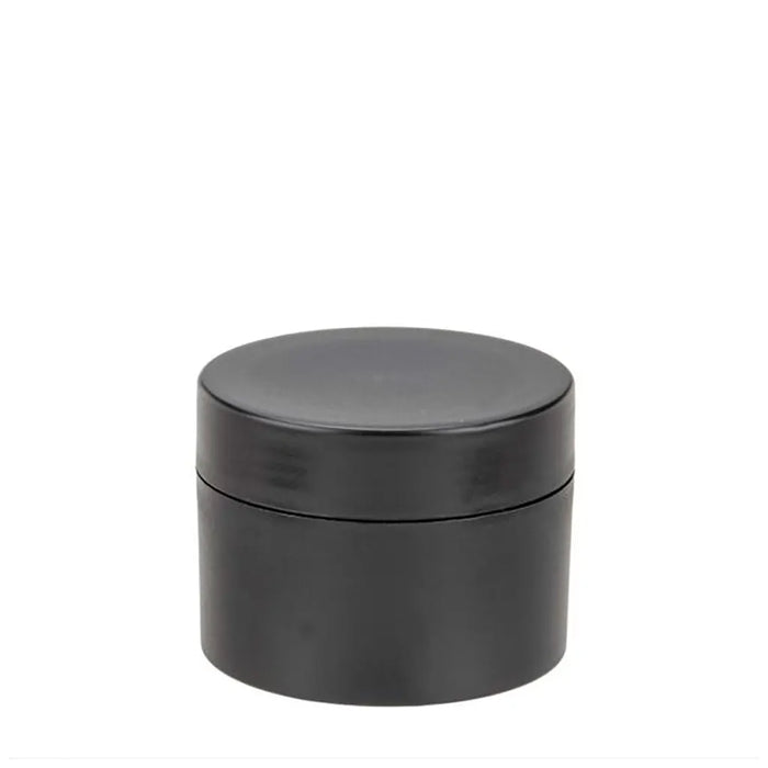 Cream Jar 50ml Black Double-Walled