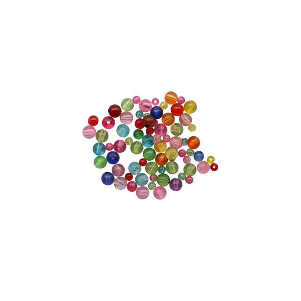 Beads 6-10mm 25g Transparent