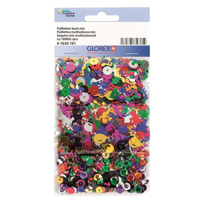 Sequins Mix Coloured ca. 1'000 St