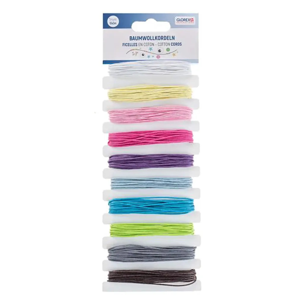 Cotton Cords 10 Colors, 3M