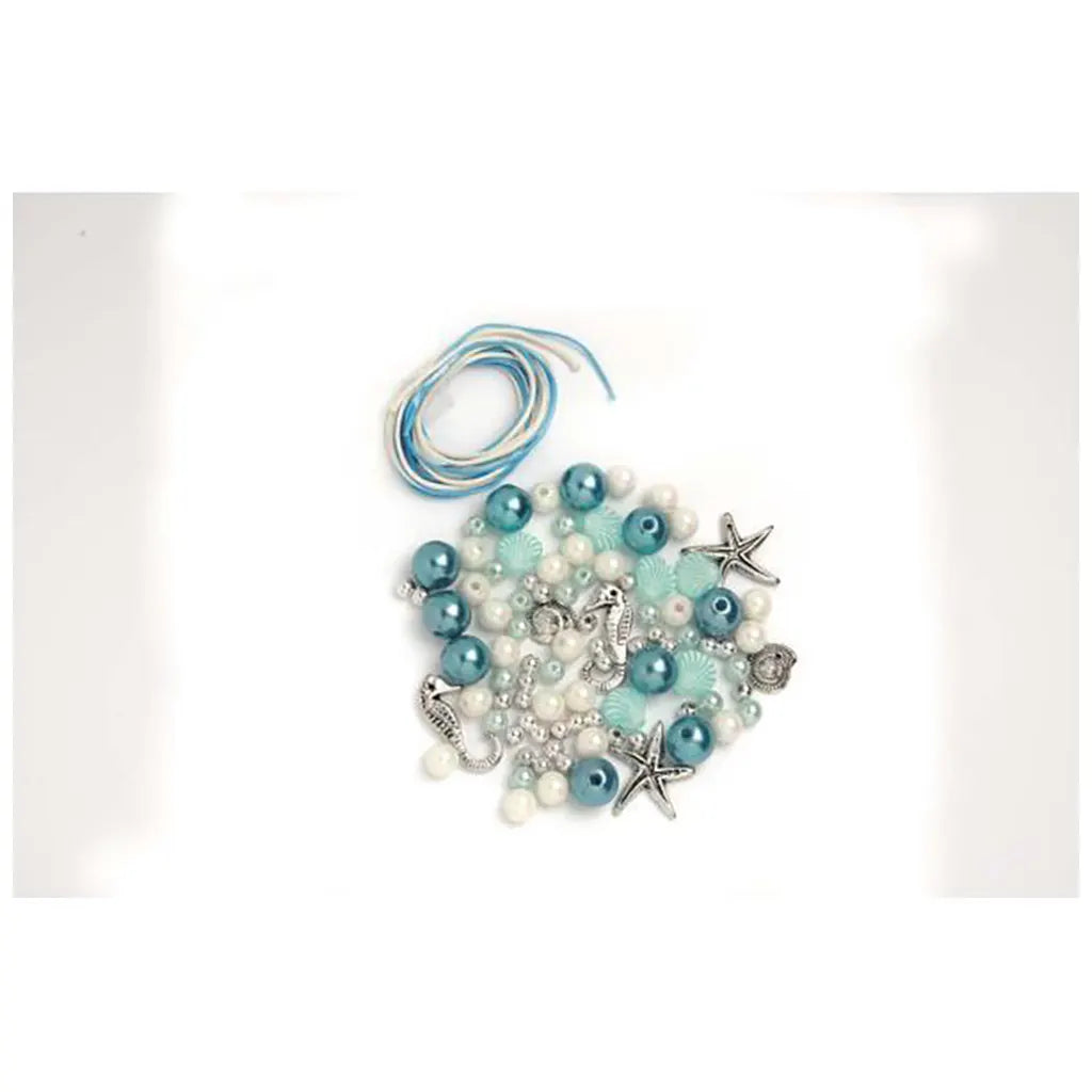 Beads kit white-Silver-turquoise