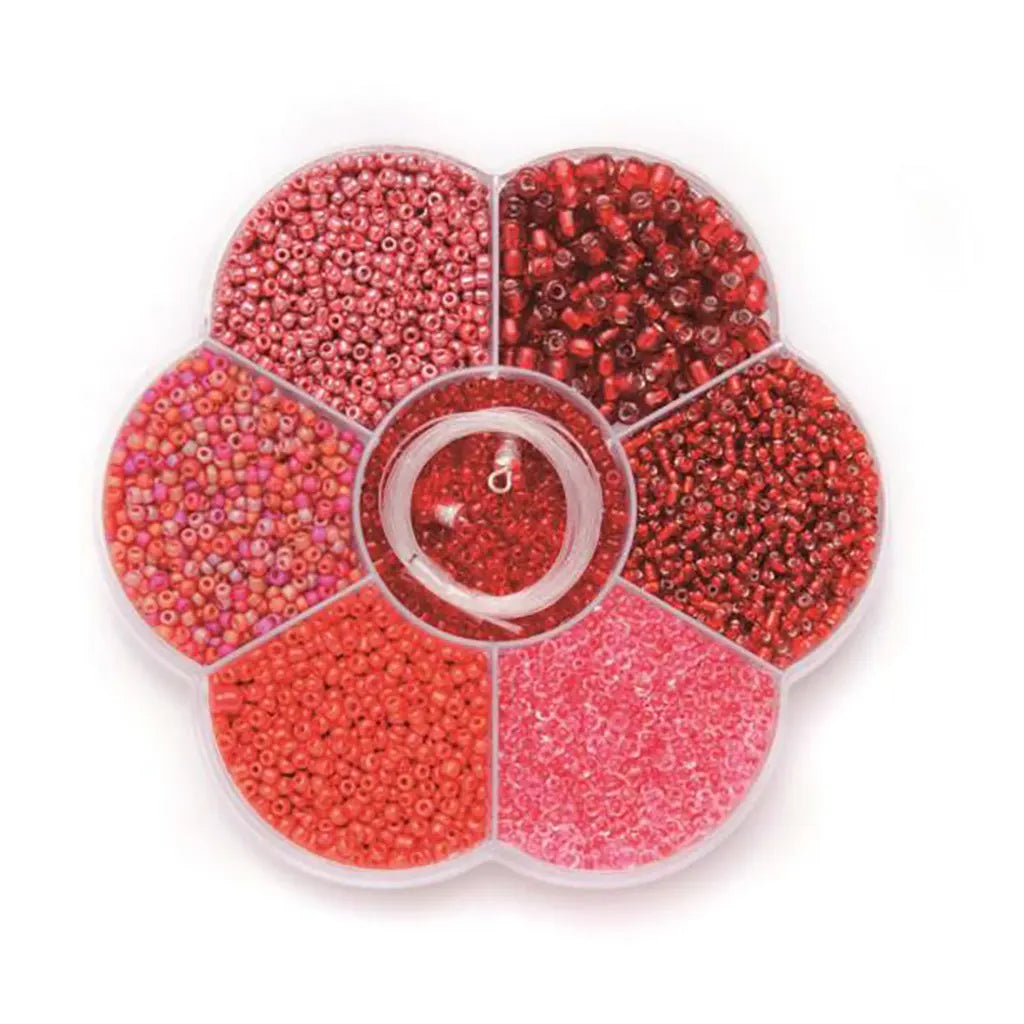 Beads Mix 9x10x2cm, Red