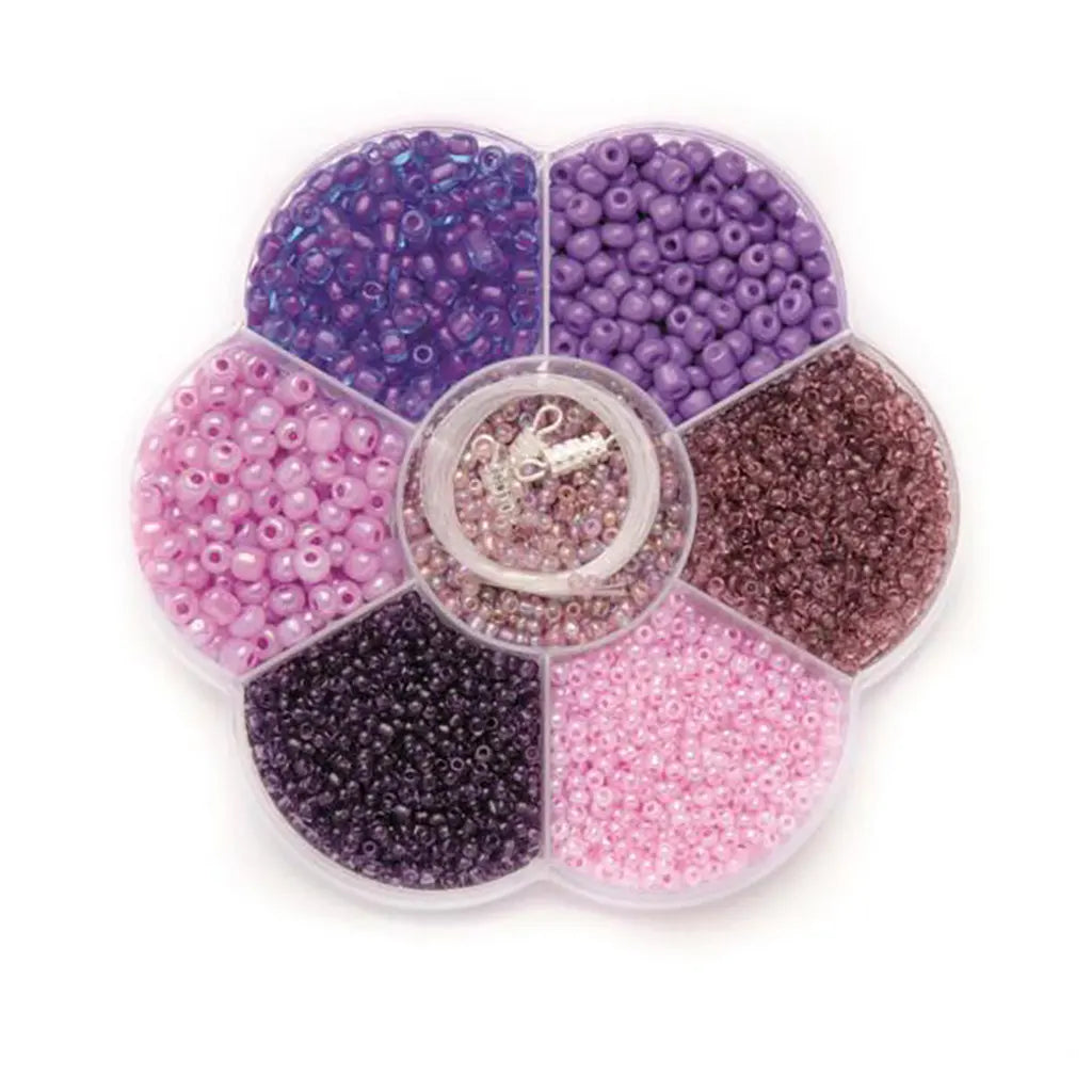 Beads Mix 9x10x2cm, Lilac