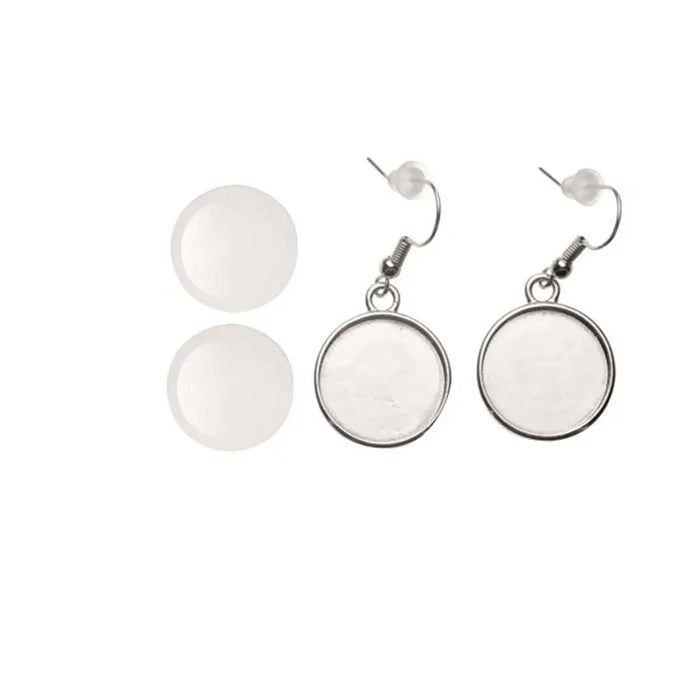 Ear Pendants Round Silver ?18mm