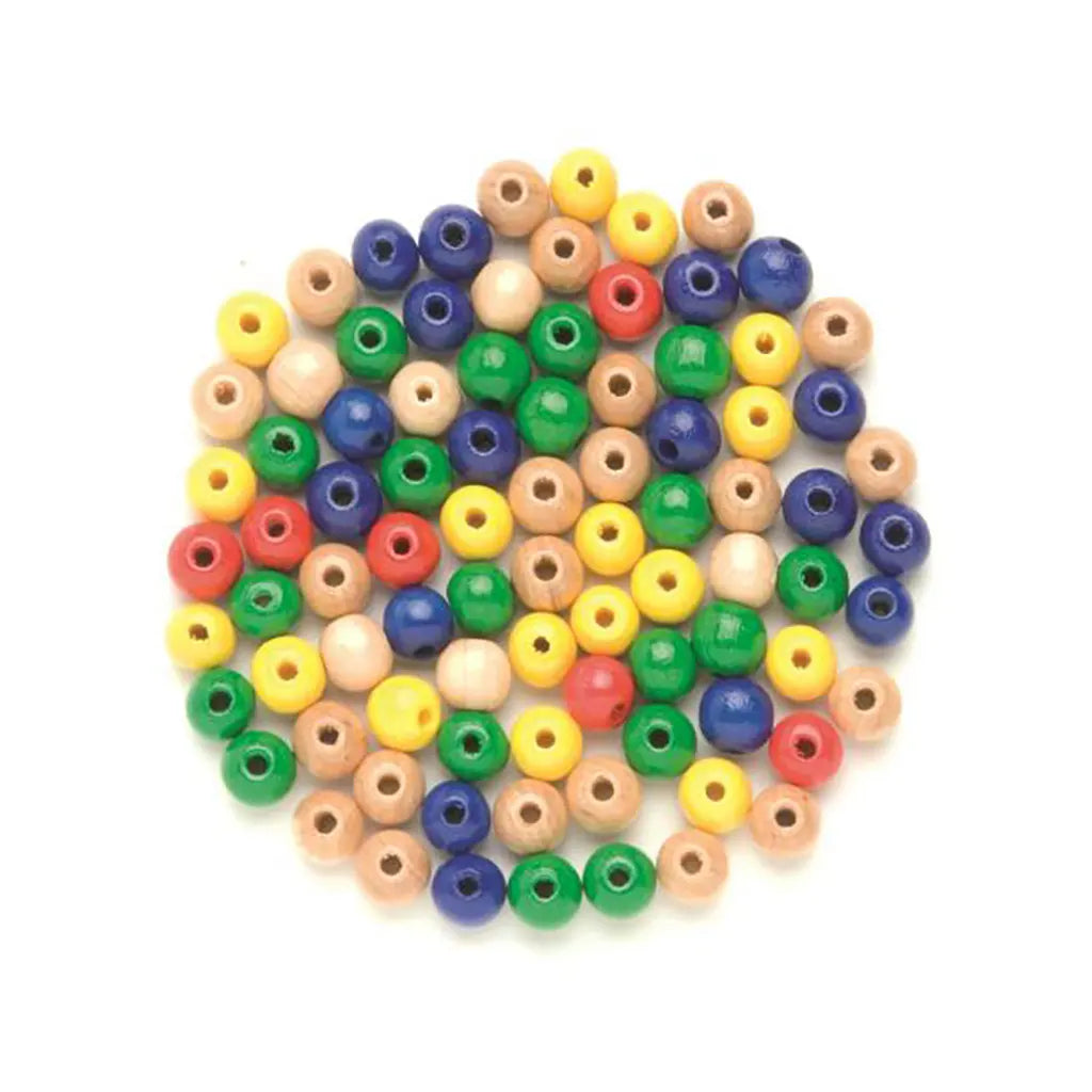 Wooden Beads 12mm 28pcs, Multicolor