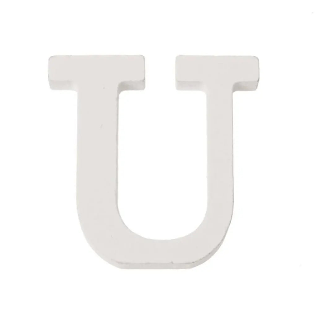 Letter U MDF 5.5x0.9cm, 1pc