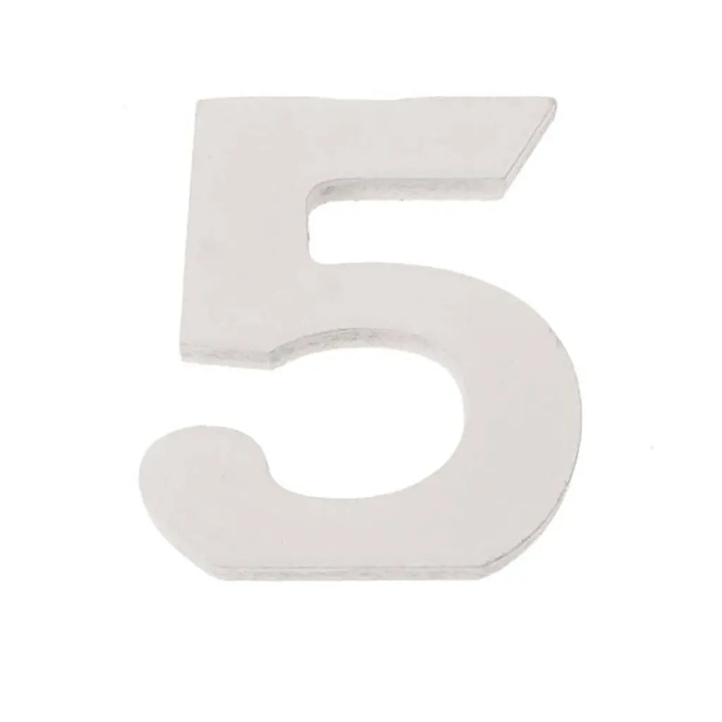 Number 5 MDF 5.5x0.9cm, 1pc