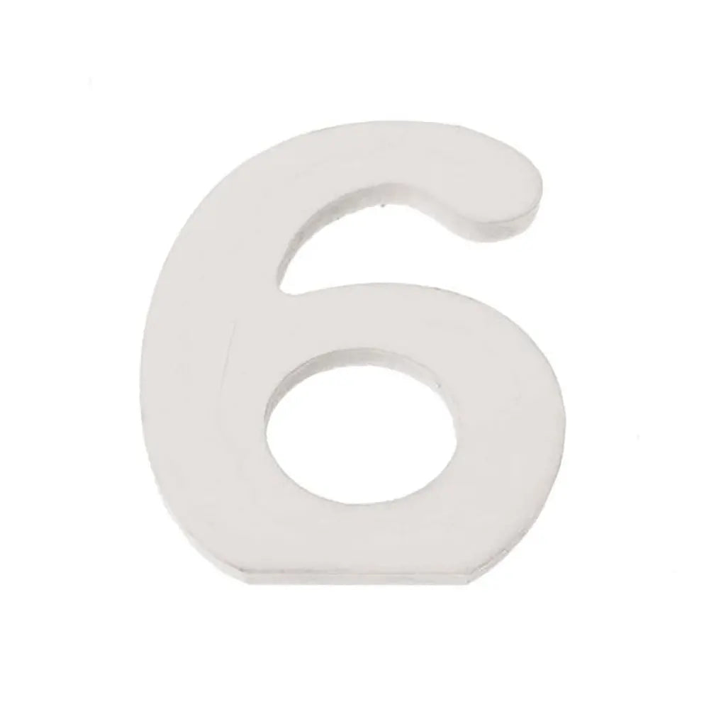 Number 6 MDF 5.5x0.9cm, 1pc