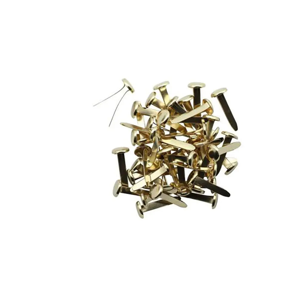 Brads 19mm 50pcs Gold