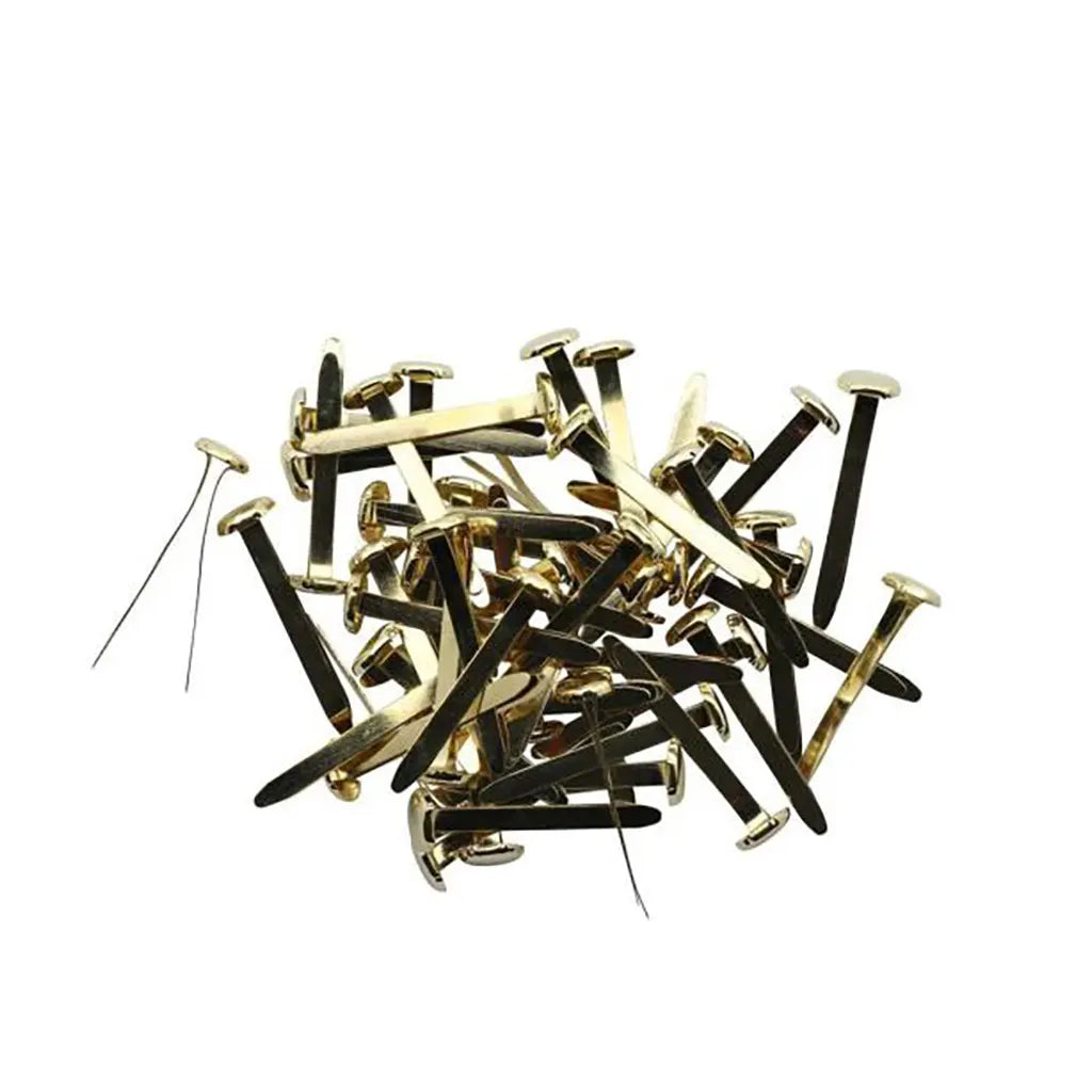 Brads 30mm 50pcs Gold