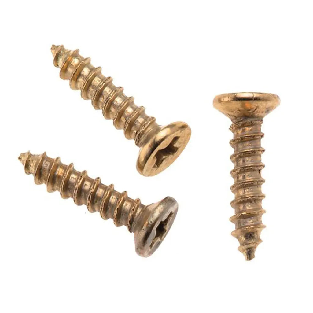 Miniature Screw. 50pcs 15X3mm Gold