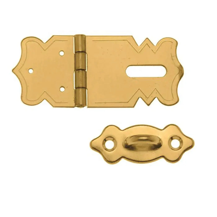 Ornament Lock With Ring 47X20mm, 2pcs, Gold
