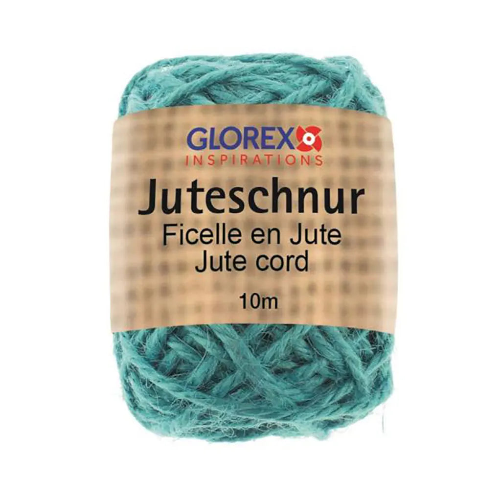 Jute Cord 100% 10m, Turquoise