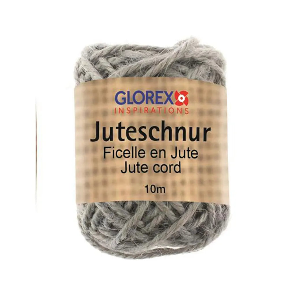 Jute Cord 100% 10m, Grey