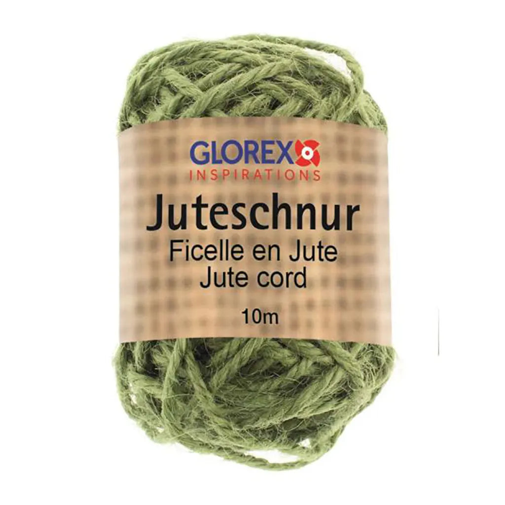 Jute Cord 100% 10m, Light Green