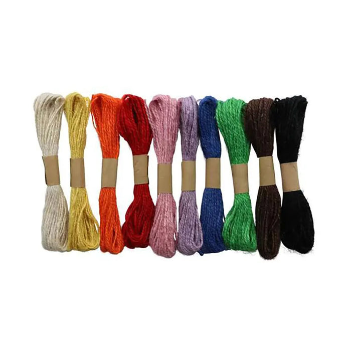 Jute Cord 10M, 10 Colours