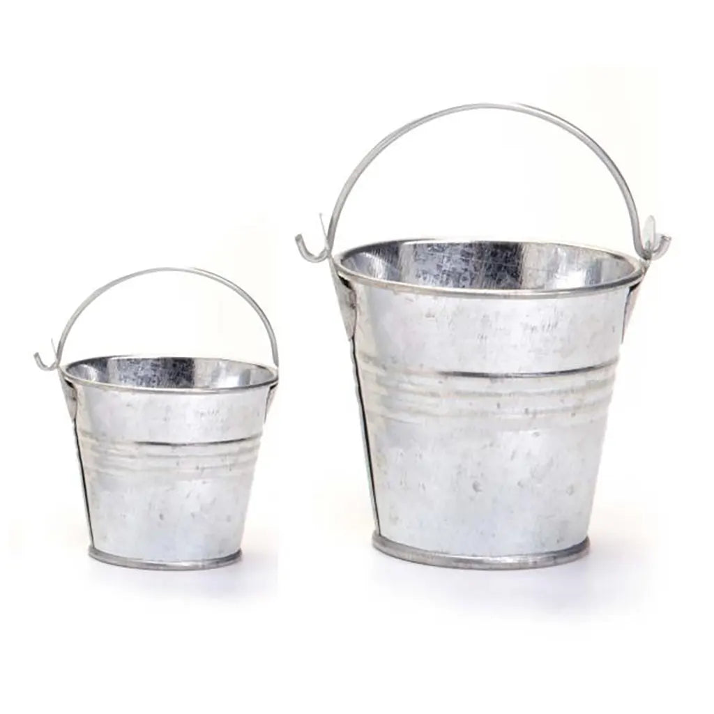Metal bucket 6x6cm Galvanized