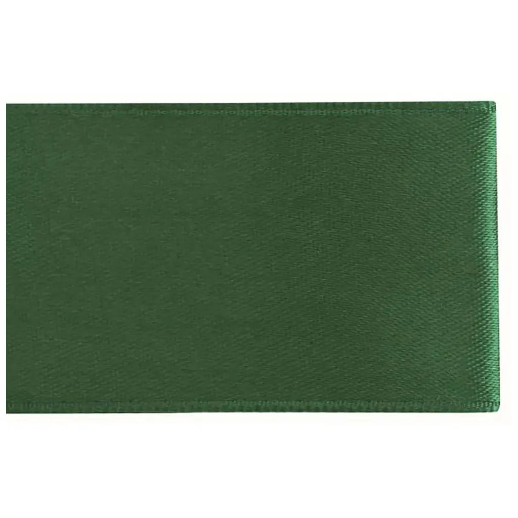 Satin Ribbon 10mm 10m Drak Green