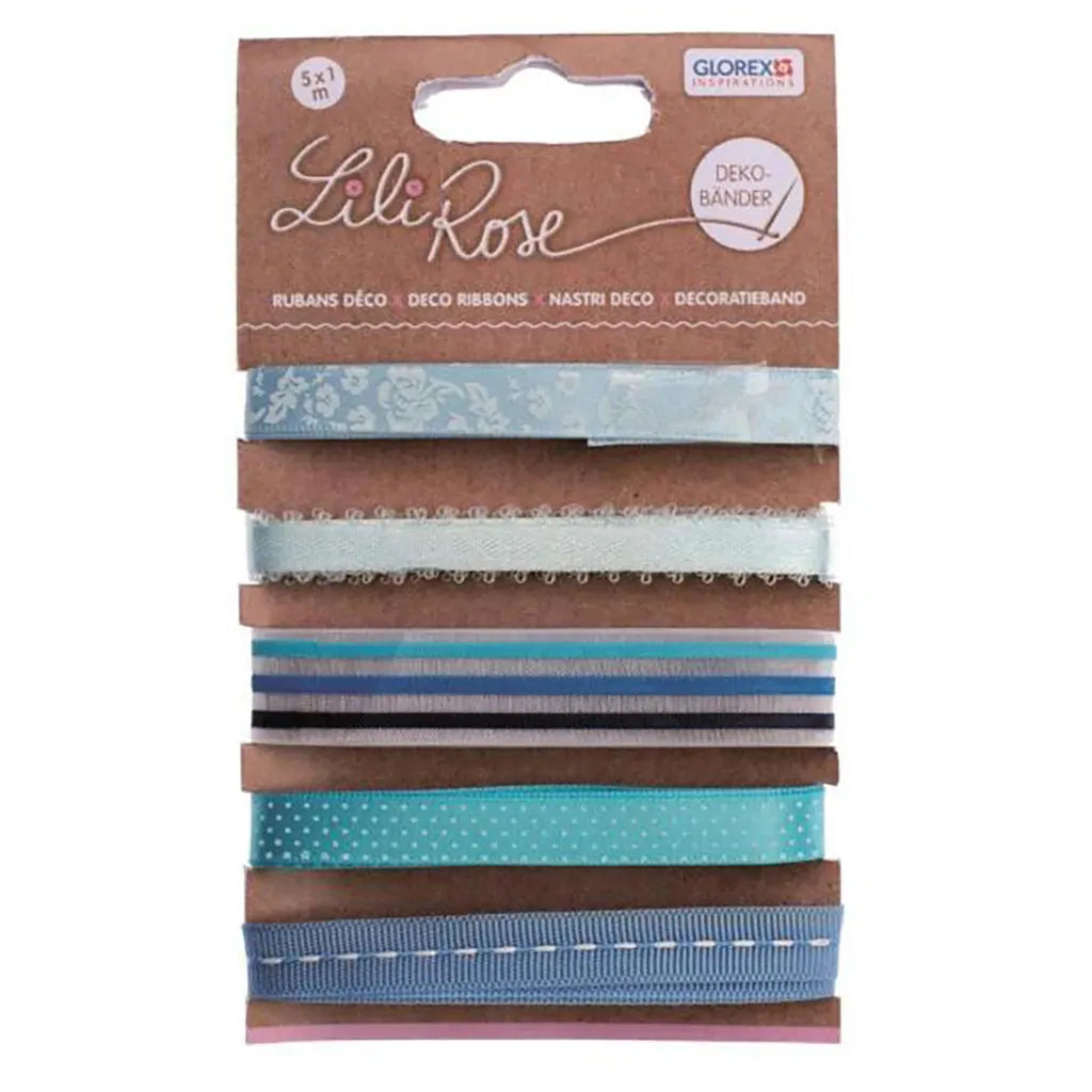 Deco Ribbon 5x100cm Blue