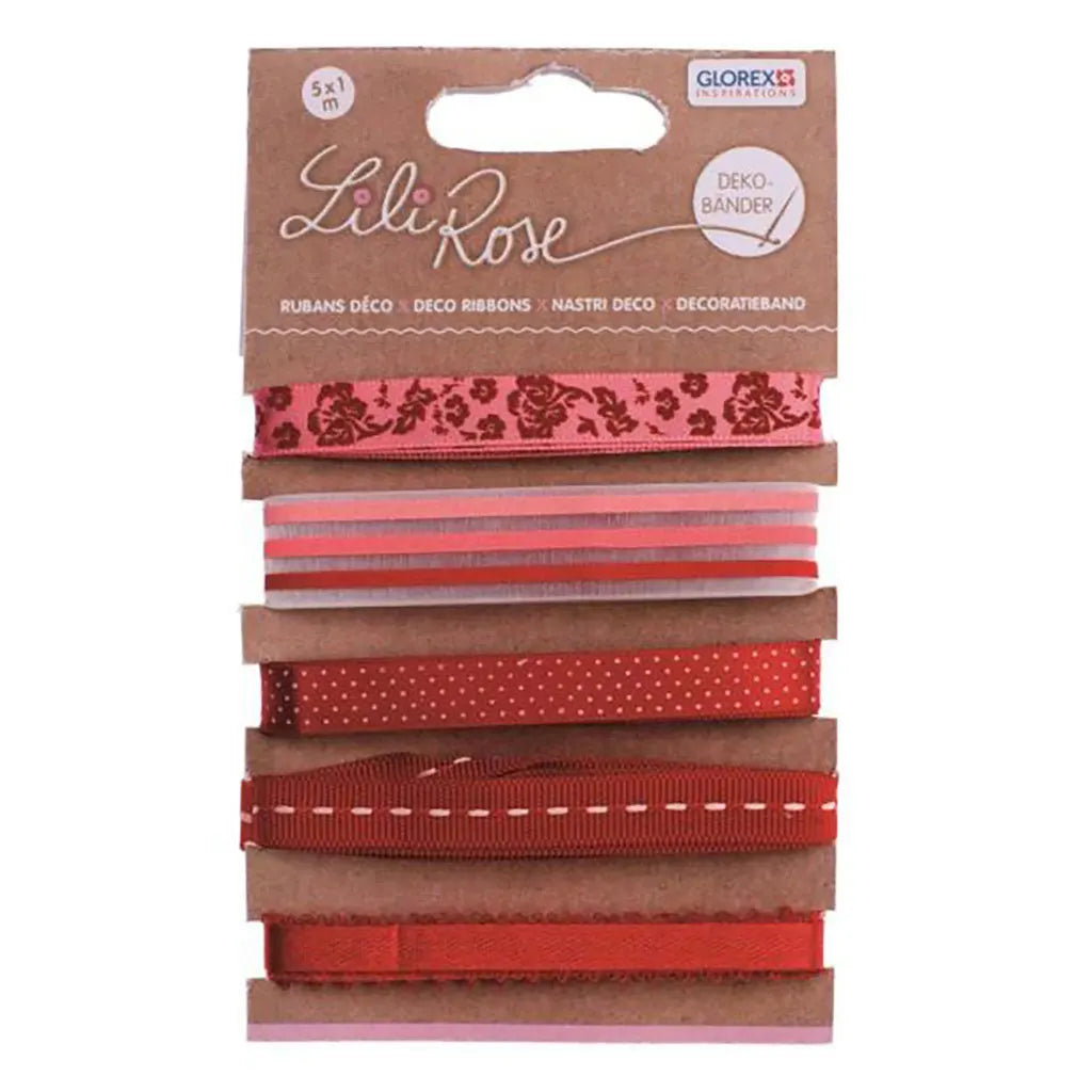 Deco Ribbon 5x100cm Red