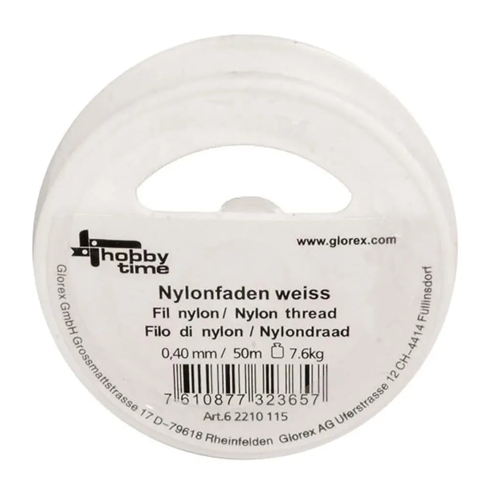 Nylon Thread 0.40mm 50M, White