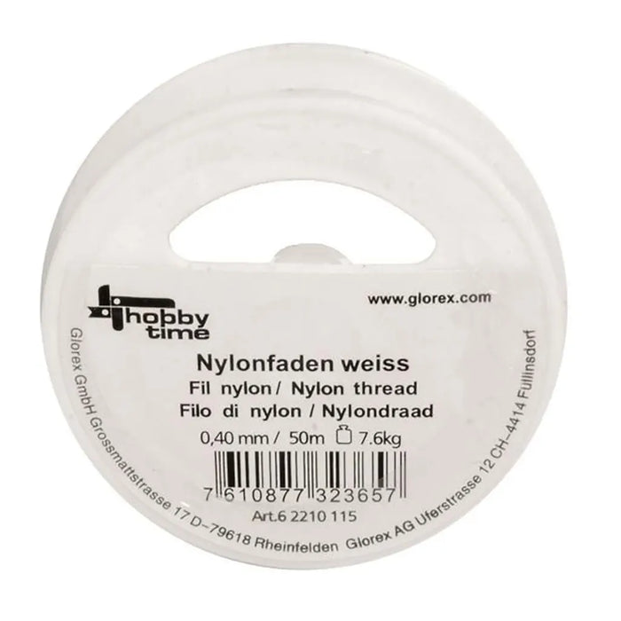 Nylon Thread 0.40mm 50M, White