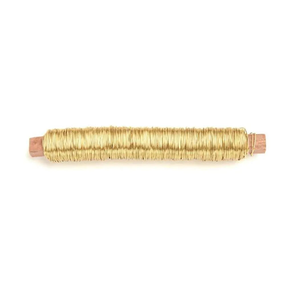 Floral Binding Wire 0.5mm 50m 100g, Gold