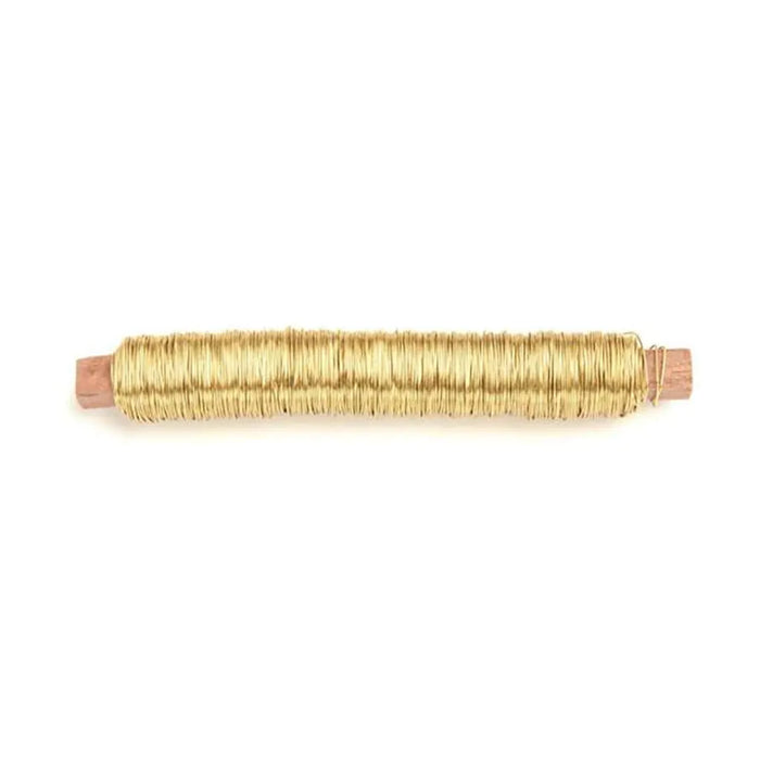 Floral Binding Wire 0.5mm 50m 100g, Gold