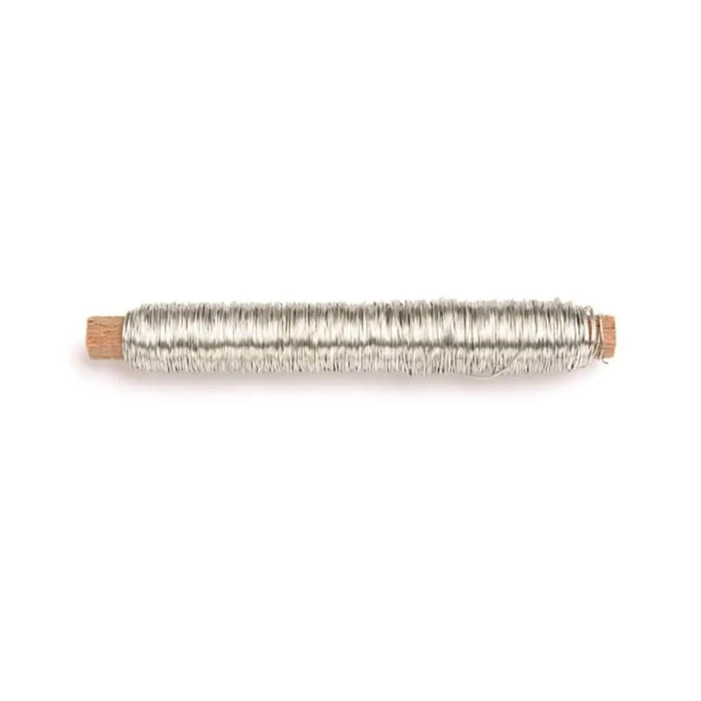 Floral Binding Wire 0.5mm 50m 100g, Silver