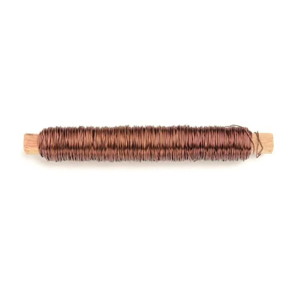 Floral Binding Wire 0.5mm 50m 100g, Brown