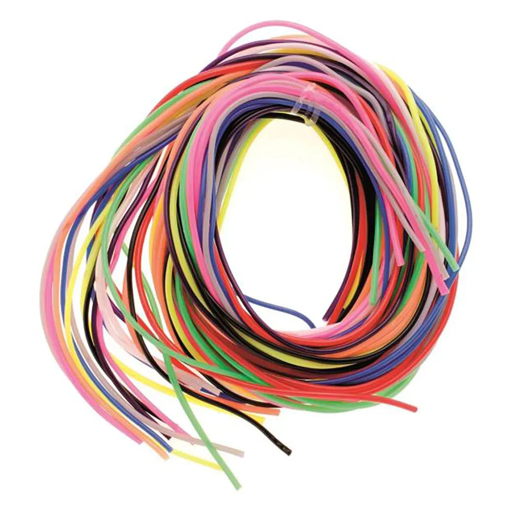 Colour Strips opaque 20pcs 100cm. 10 Assorted