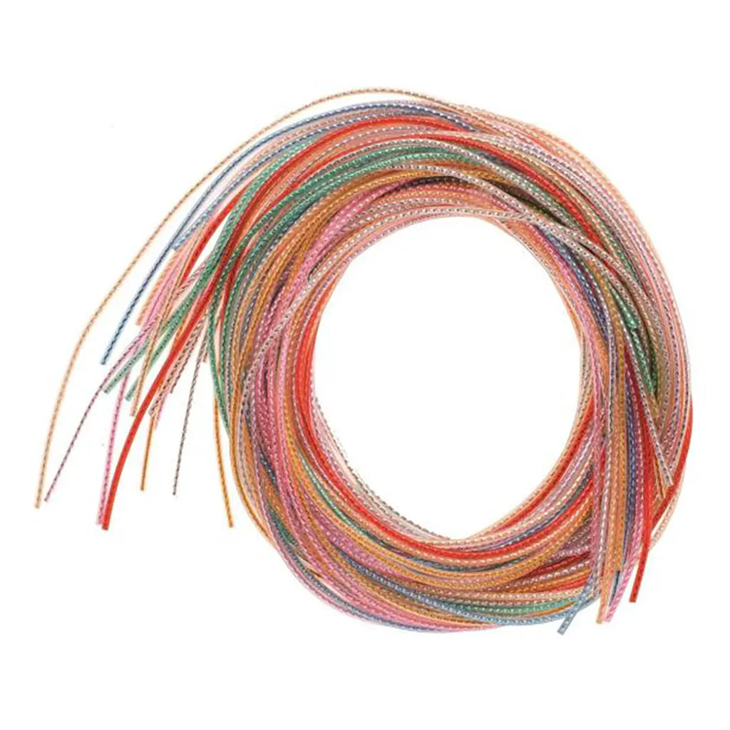 Colour Strips metallic 20pcs 100cm. 10 Assorted