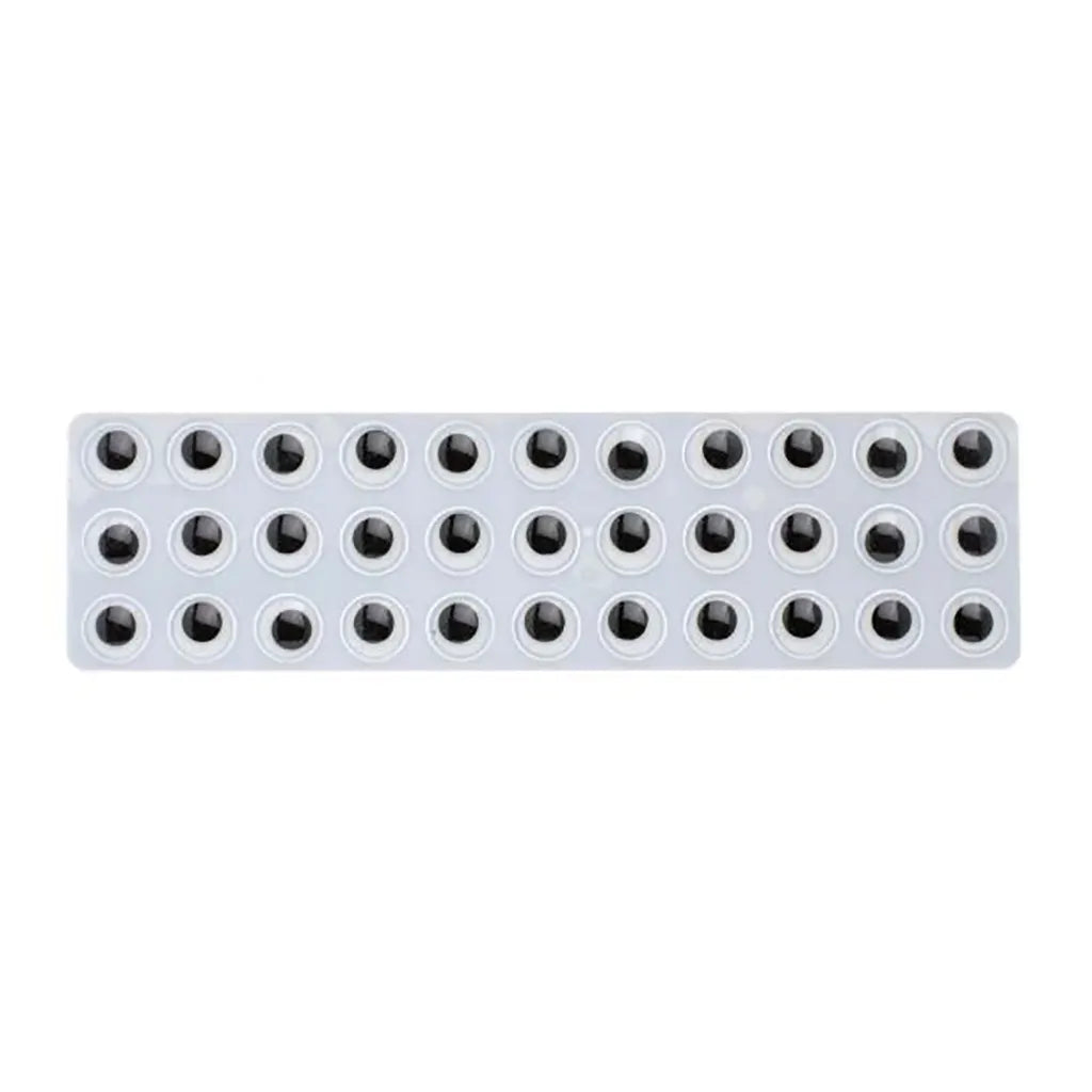 Mobile Eyes Round 7mm 52 pcs Self Adhesive