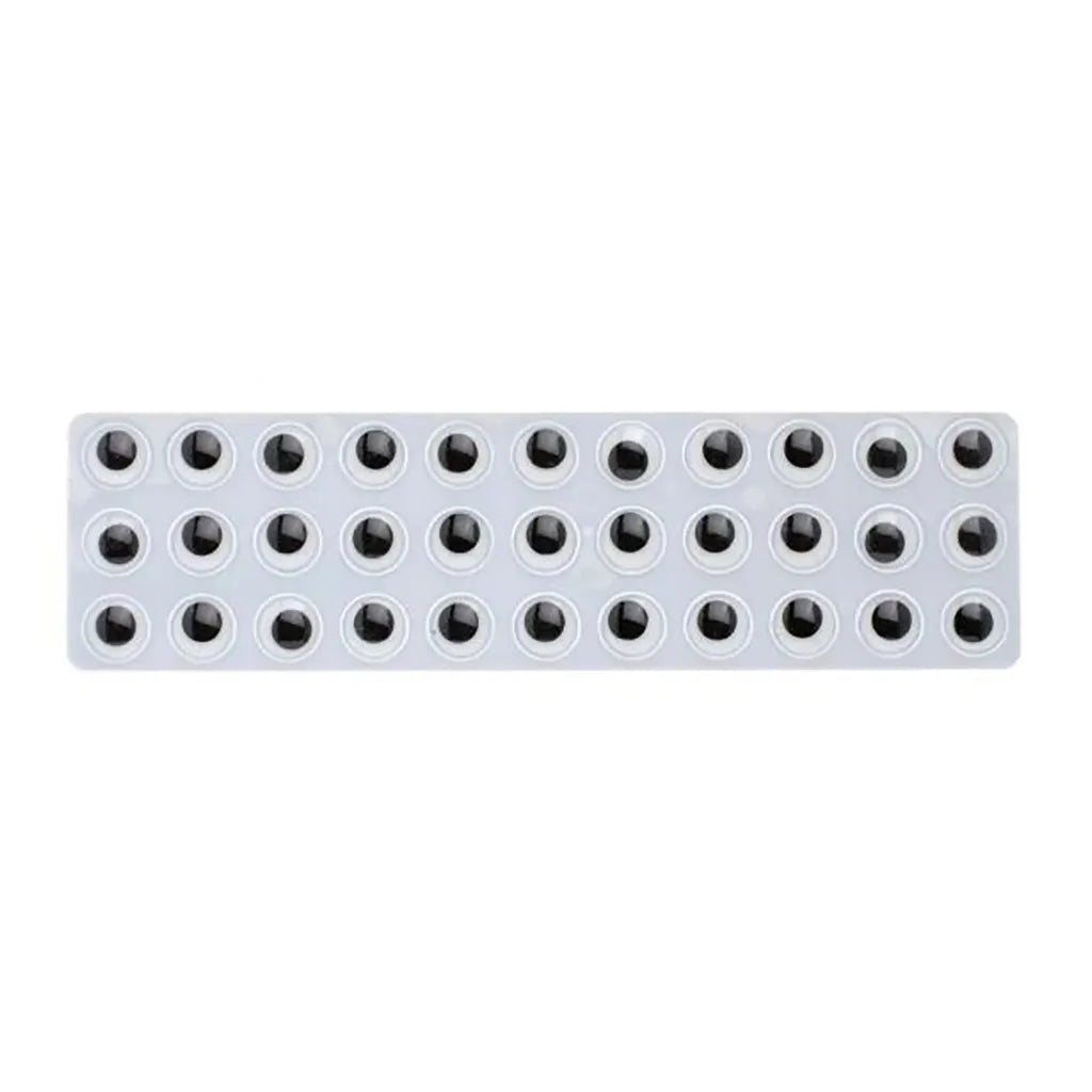 Mobile Eyes Round 20mm 12pcs Self Adhesive
