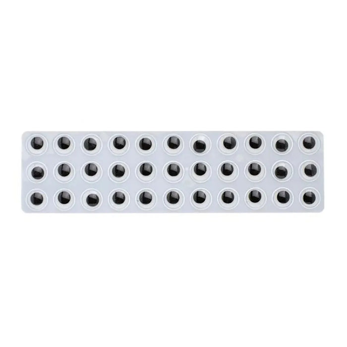 Mobile Eyes Round 20mm 12pcs Self Adhesive