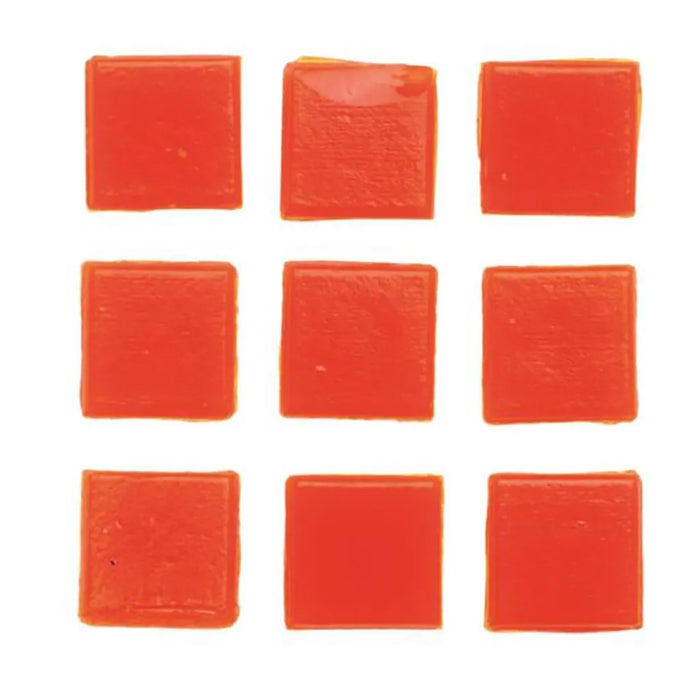 Mosaic Tiles 10x10mm 100g, Drak Orange