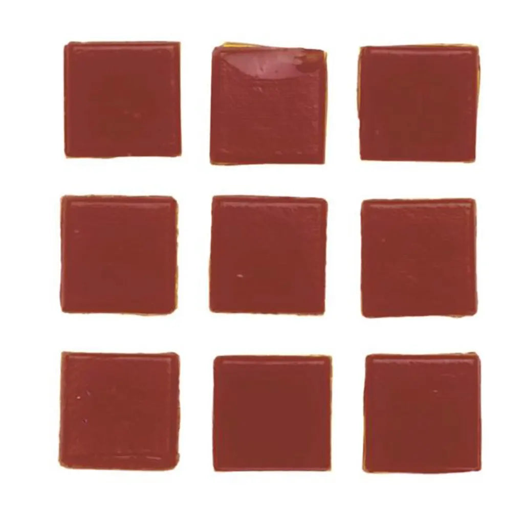 Mosaic Tiles 20x20mm 100g, Drak Red