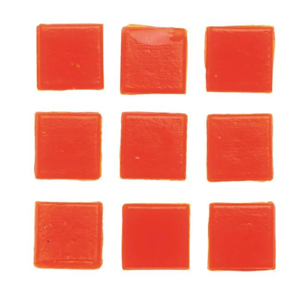 Mosaic Tiles 20x20mm 100g, Drak Orange