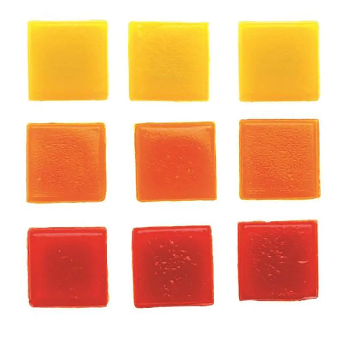 Glass-Mosaic Bulk Pack 600G Red/Yellow Orange Assorted