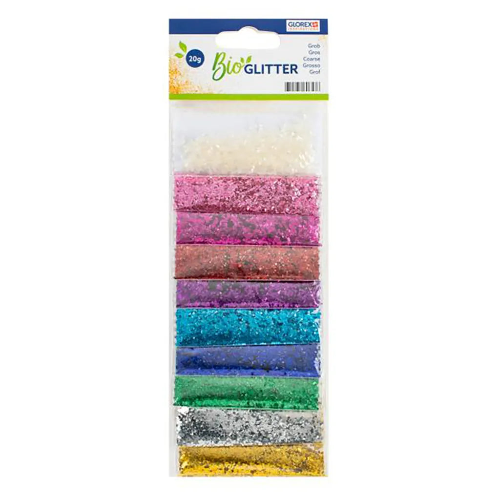 Bio Glitter coarse 20g 10 Colors