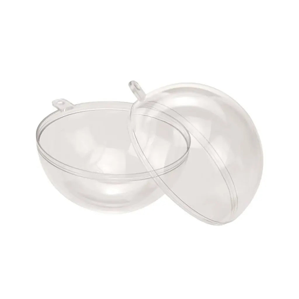 Plastic Ball Transparent 80mm with Label