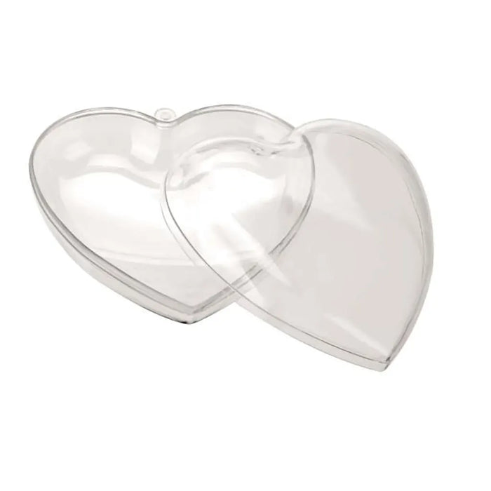 Plastic Heart Transparent125mm with Label